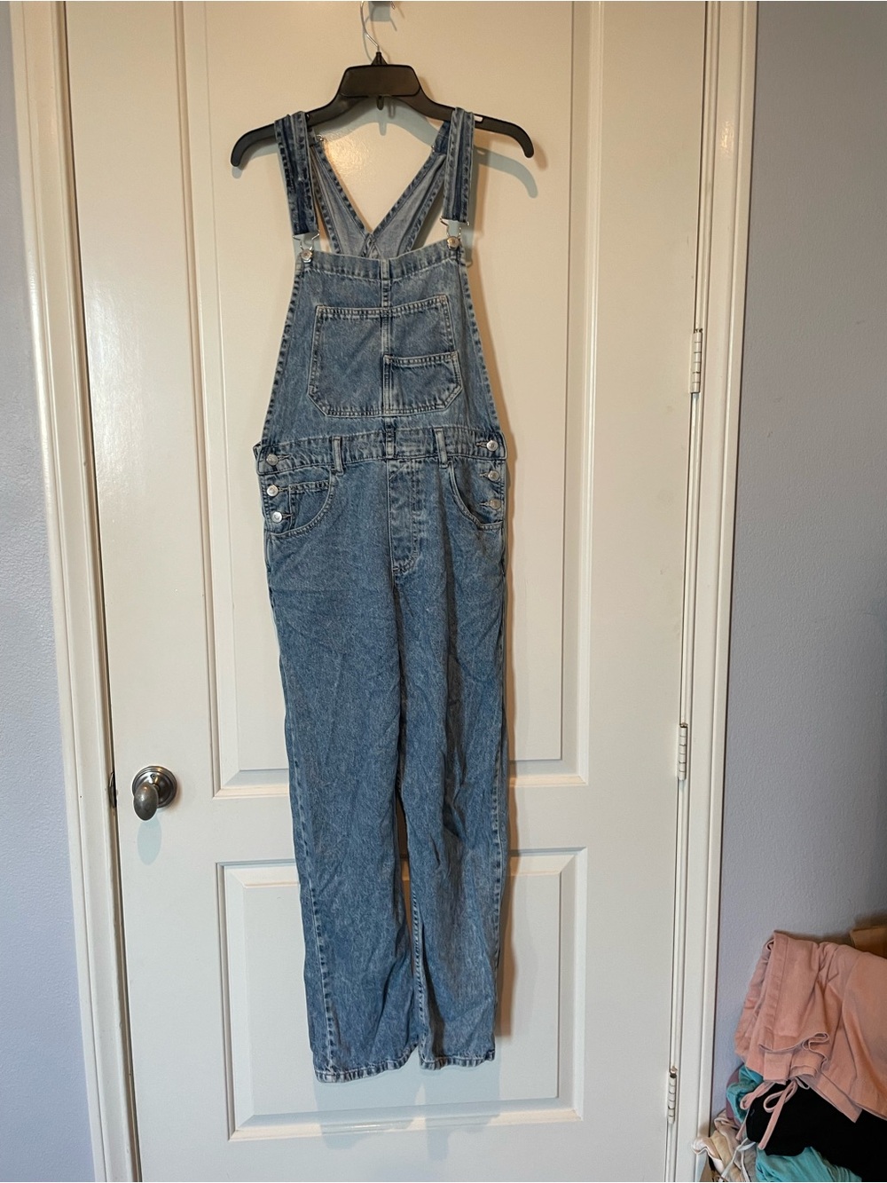 Free Prople Ziggy Classic Women's Denim Overalls in Light Blue